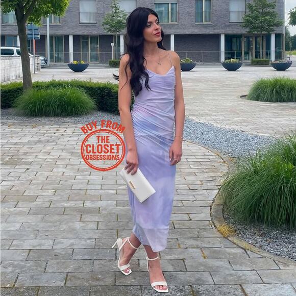 ZARA Printed Ruched Dress NWT LAST ONE!!! - Picture 4 of 16